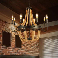 Adjustable Hanging Chain Chandelier Light Industrial Wagon Wheel Metal Ceiling Pendant - Rebooters