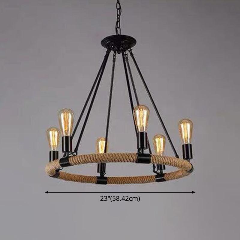 Adjustable Hanging Chain Chandelier Light Industrial Wagon Wheel Metal Ceiling Pendant - Rebooters