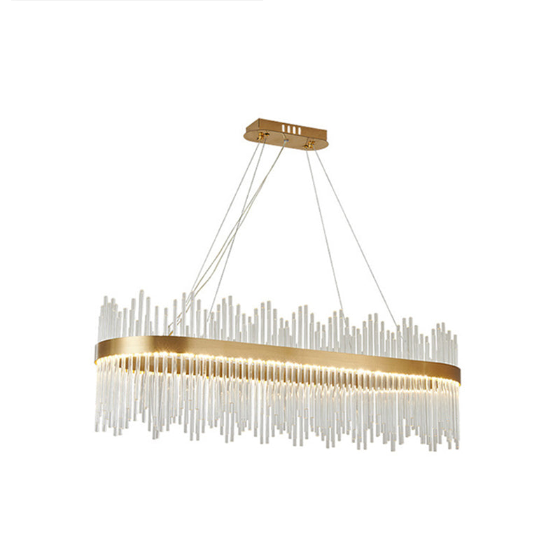 Modern Drum Chandelier Glass Crystal Pendant Ceiling Lights - Rebooters