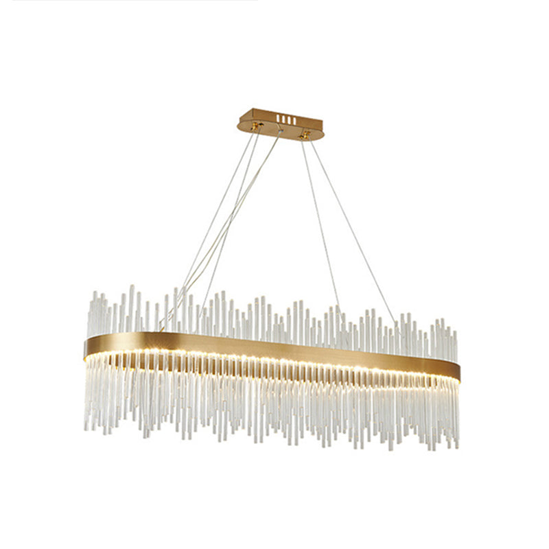 Modern Drum Chandelier Glass Crystal Pendant Ceiling Lights - Rebooters