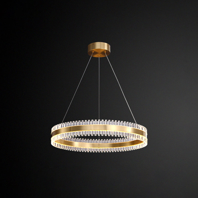 Contemporary Interlace Rings Chandelier Lights Metal Pendant - Rebooters