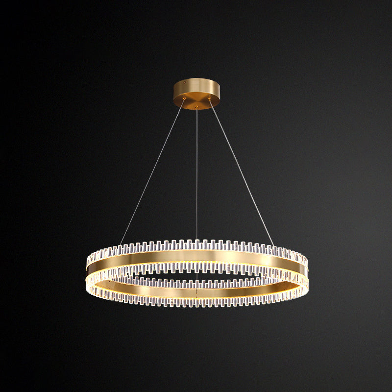 Contemporary Interlace Rings Chandelier Lights Metal Pendant - Rebooters