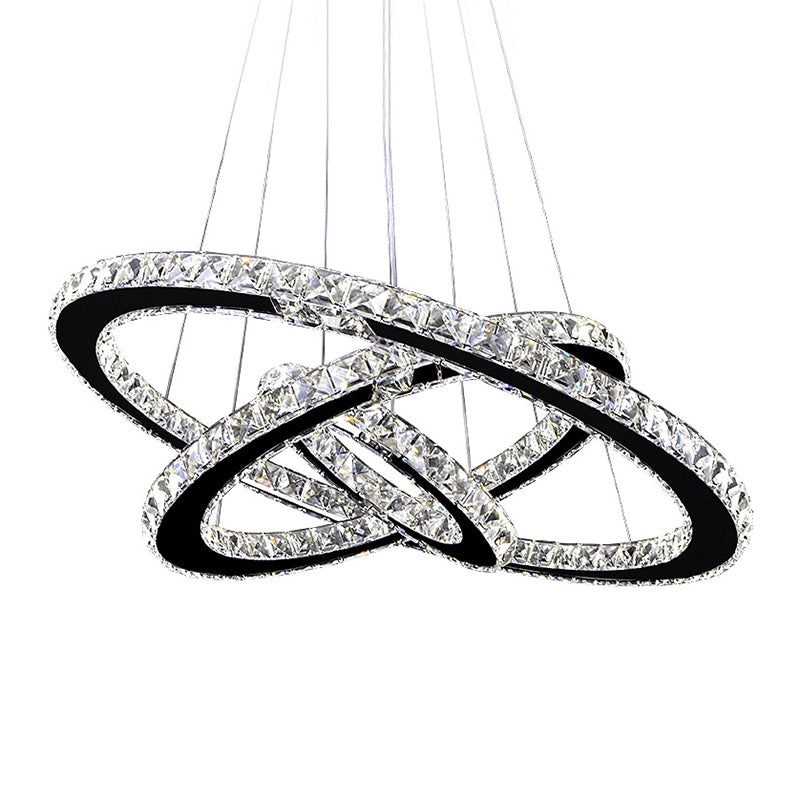 Contemporary Interlace Rings Chandelier Pendant Light Fixtures - Rebooters