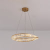 Contemporary Wave Chandelier Lighting Fixtures Crystal Pendant Ceiling Lights for Living Room - Rebooters