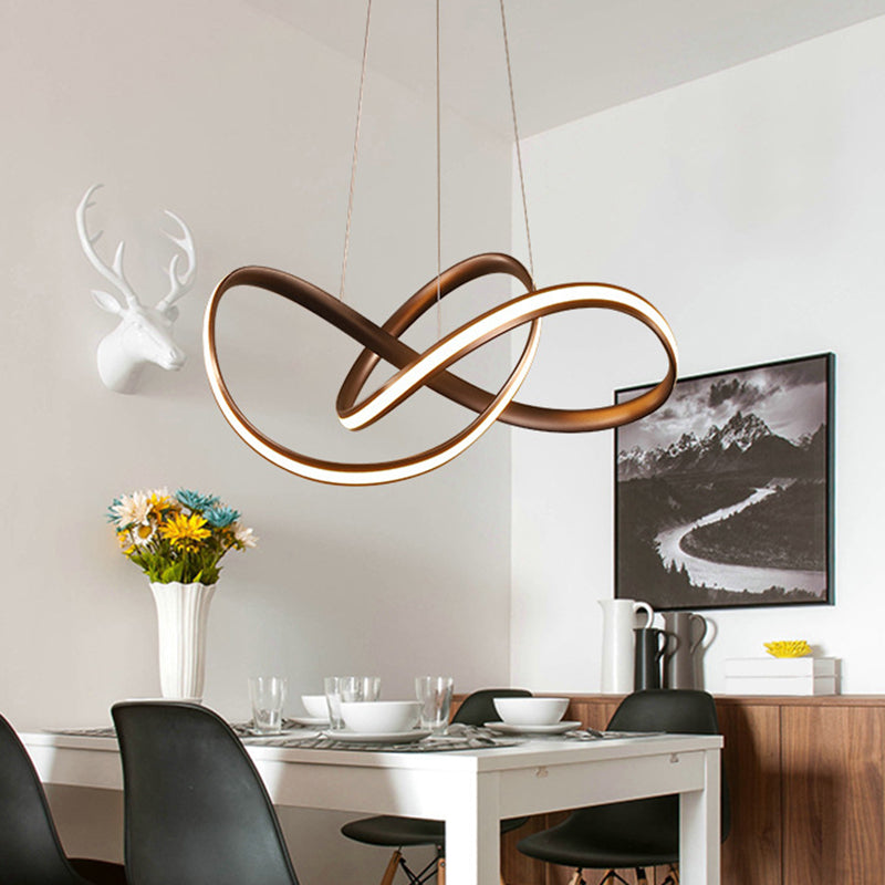 Modern Seamless Curves Chandelier Lights Pendant Kit for Living Room - Rebooters