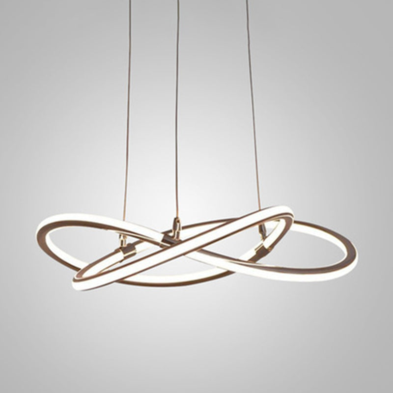 Contemporary Strip Chandelier Lamp Metal Ceiling Pendant Light - Rebooters