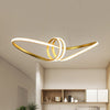 Ultra-Modern Spiral Chandelier Light Fixtures Metal Suspension Pendant Light for Living Room - Rebooters