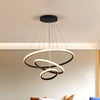 3 Rings Ceiling Pendant Light Simplicity Style Metal LED Fixture - Rebooters