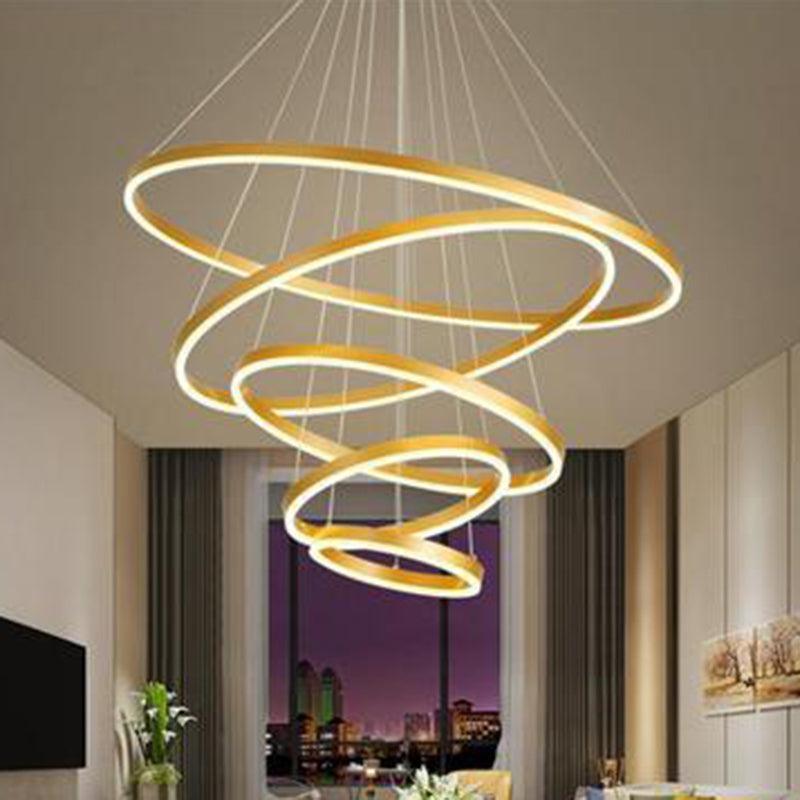 LED Acrylic Pendant Chandelier Minimalist Orbicular Light - Rebooters