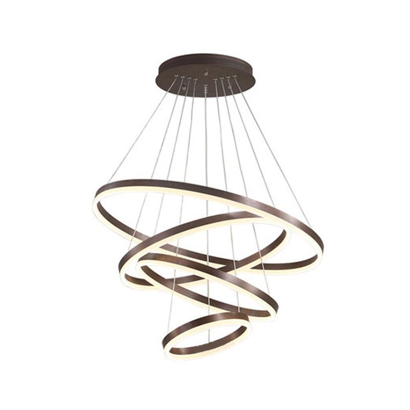 LED Acrylic Pendant Chandelier Minimalist Orbicular Light - Rebooters