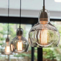 1 Light Pendant Lighting Fixtures Contemporary Gourd Glass - Rebooters
