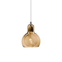1 Light Pendant Lighting Fixtures Contemporary Gourd Glass - Rebooters