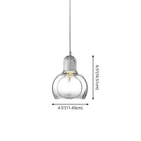 1 Light Pendant Lighting Fixtures Contemporary Gourd Glass - Rebooters
