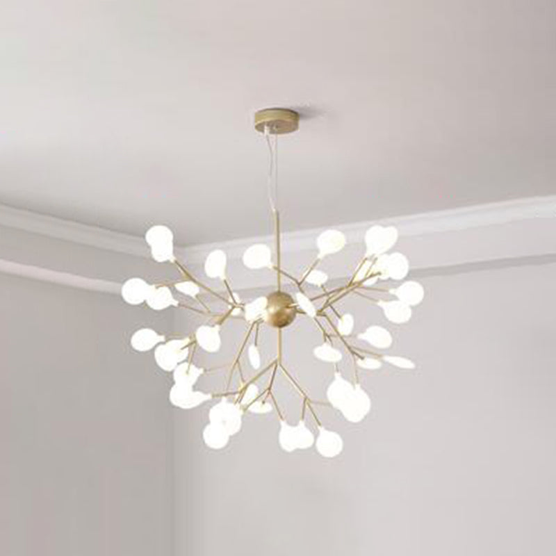 Modern Firefly Style Chandelier Light Frosted Acrylic Lampshade Ceiling Hang Lamp - Rebooters