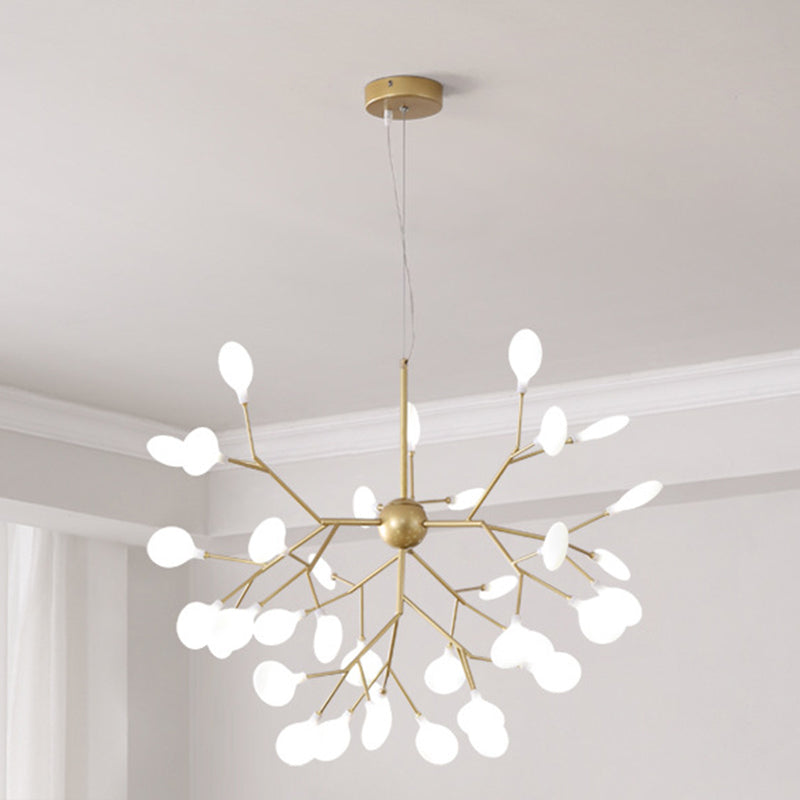 Modern Firefly Style Chandelier Light Frosted Acrylic Lampshade Ceiling Hang Lamp - Rebooters