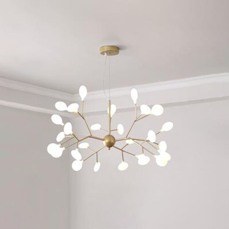 Modern Firefly Style Chandelier Light Frosted Acrylic Lampshade Ceiling Hang Lamp - Rebooters