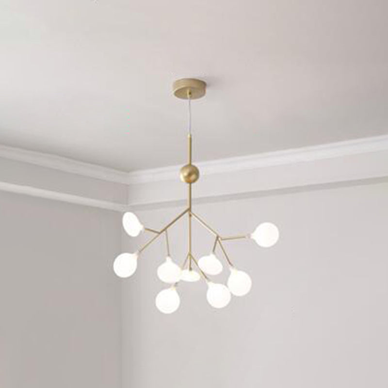 Modern Firefly Style Chandelier Light Frosted Acrylic Lampshade Ceiling Hang Lamp - Rebooters