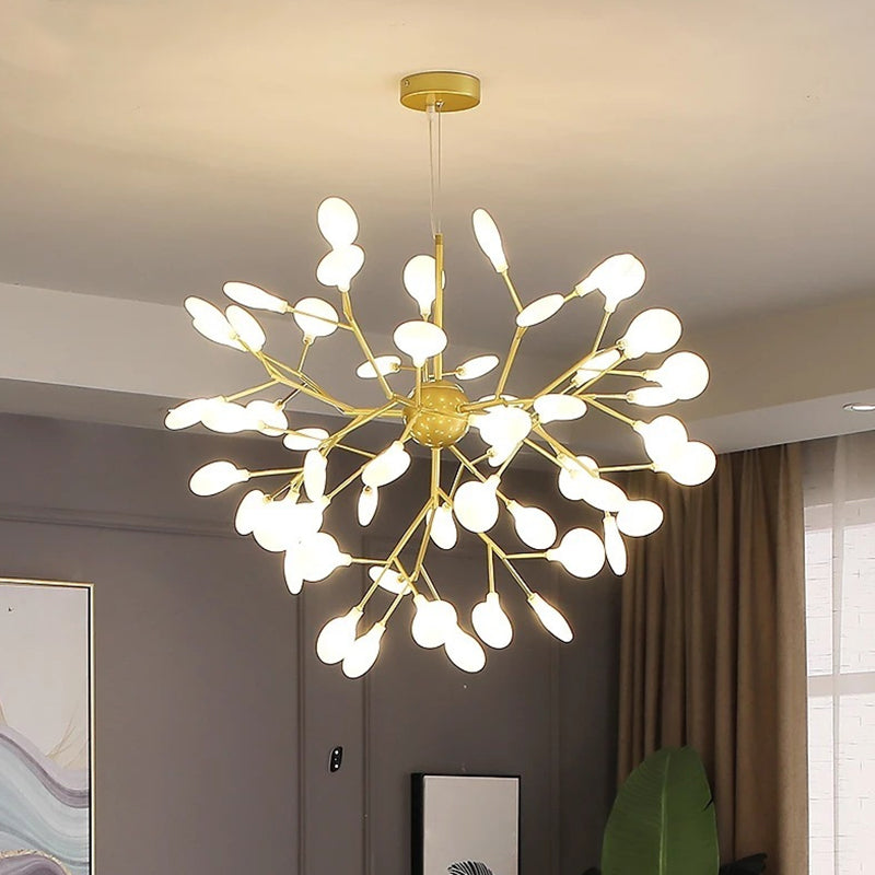 Firefly Chandelier Pendant Light Modern Style Acrylic Gold - Rebooters