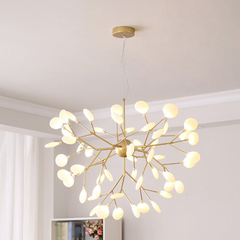 Firefly Chandelier Pendant Light Modern Style Acrylic Gold - Rebooters