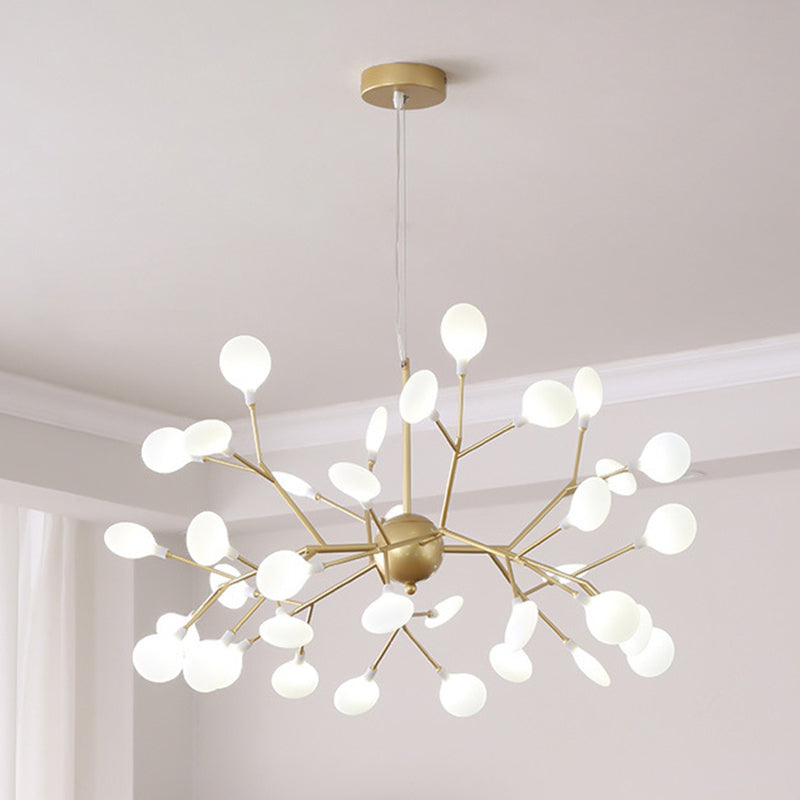 Firefly Chandelier Pendant Light Modern Style Acrylic Gold - Rebooters