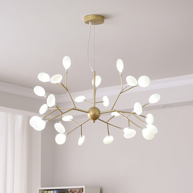 Firefly Chandelier Pendant Light Modern Style Acrylic Gold - Rebooters