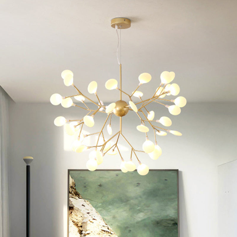 Firefly Chandelier Pendant Light Modern Style Acrylic Gold - Rebooters