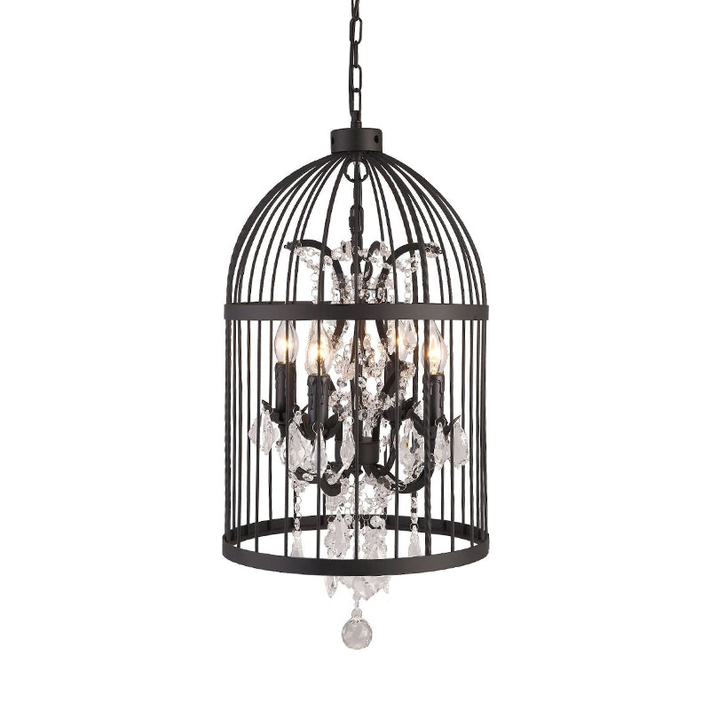 Retro Industrial Style Chandeliers Light Wrought Iron 8-Light Lamp - Rebooters