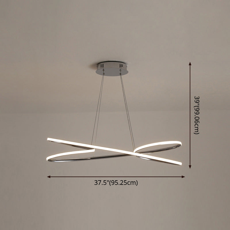 Simplicity Line LED Chandelier Light Aluminum Modern Style - Rebooters