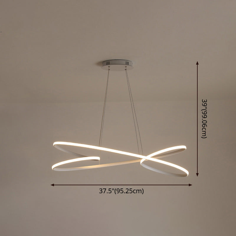 Simplicity Line LED Chandelier Light Aluminum Modern Style - Rebooters