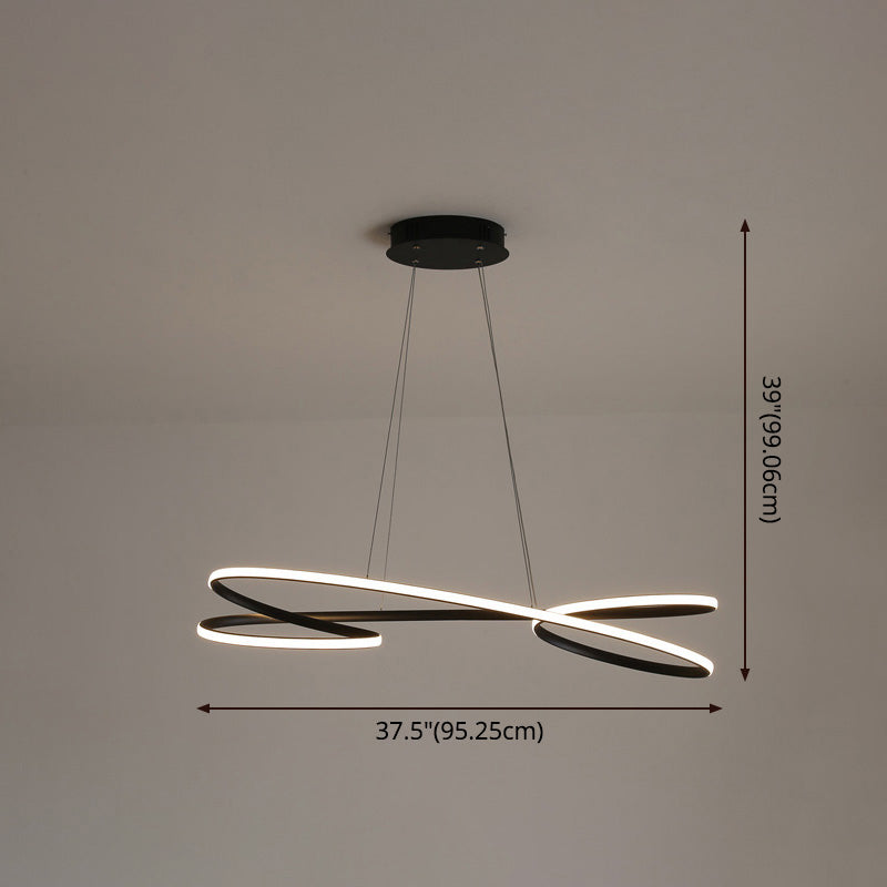 Simplicity Line LED Chandelier Light Aluminum Modern Style - Rebooters