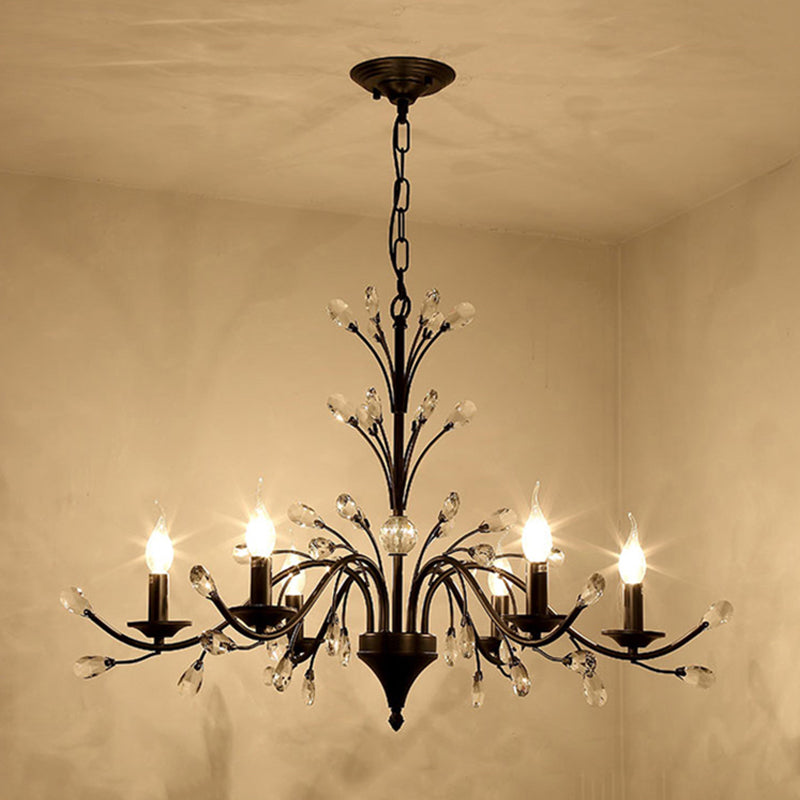 Exposed Bulb Metal Ceiling Chandelier Vintage 3/6/9 Lights - Rebooters