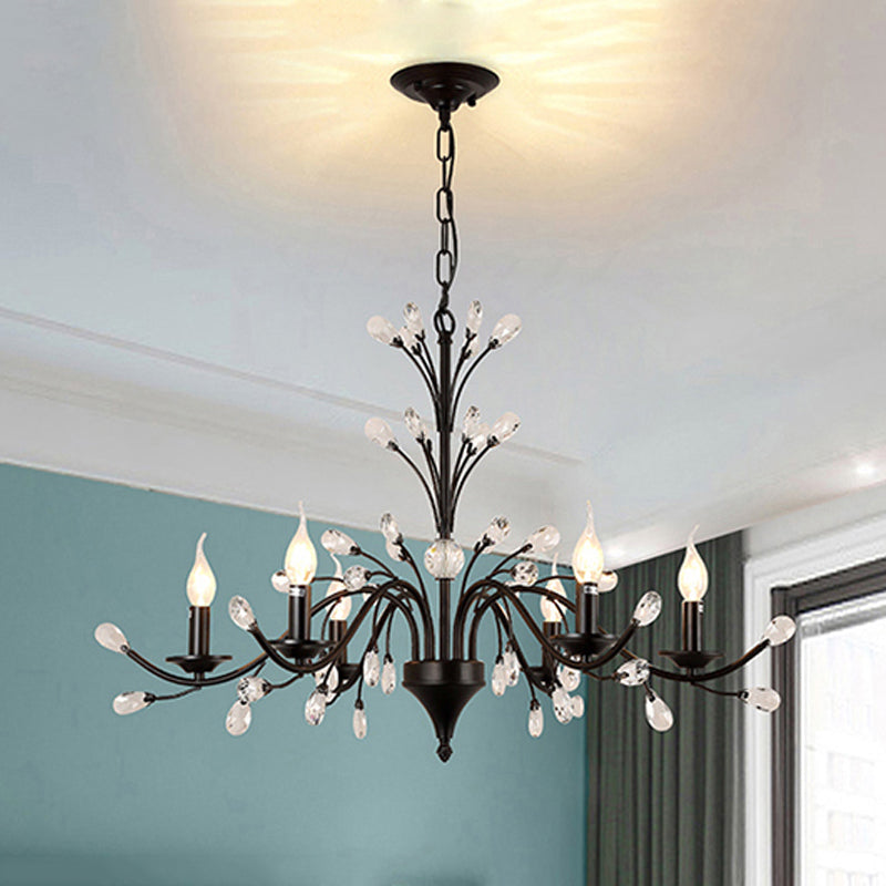 Exposed Bulb Metal Ceiling Chandelier Vintage 3/6/9 Lights - Rebooters