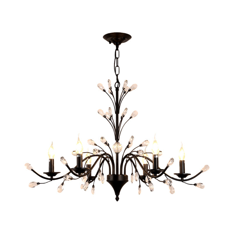 Exposed Bulb Metal Ceiling Chandelier Vintage 3/6/9 Lights - Rebooters