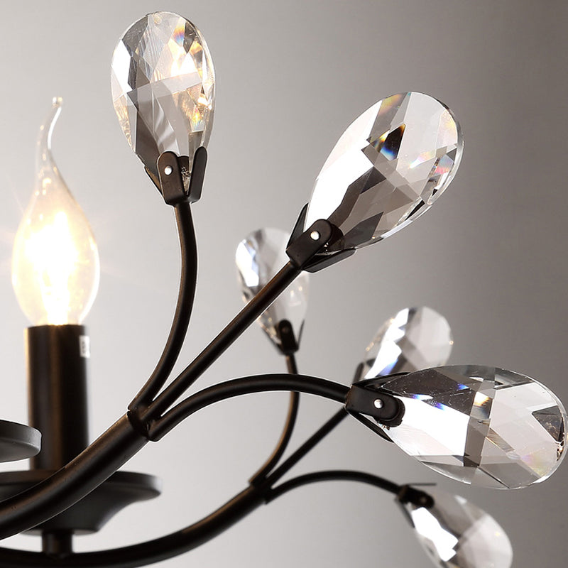 Exposed Bulb Metal Ceiling Chandelier Vintage 3/6/9 Lights - Rebooters