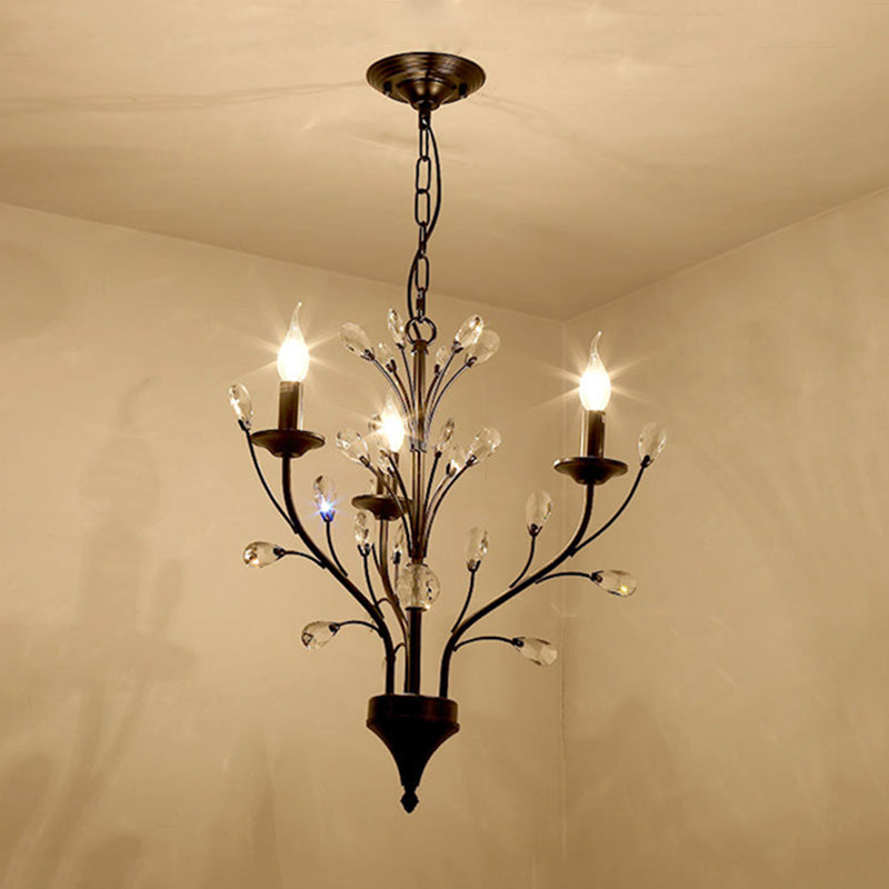 Exposed Bulb Metal Ceiling Chandelier Vintage 3/6/9 Lights - Rebooters