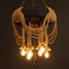 Black Automobile Tire Pendant Light Retro Industrial Rope - Rebooters