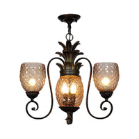 5/7 Lights Bedroom Ceiling Lamp Traditional Black Chandelier - Rebooters