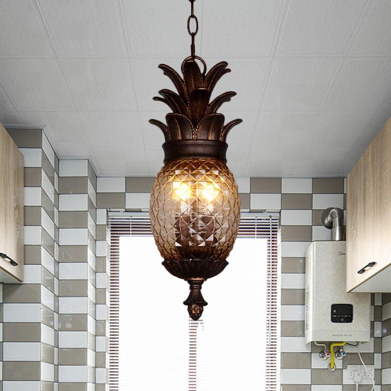 2 Lights Bubble Chandelier Lighting Classic Clear Prismatic Glass Pendant Light Fixture for Balcony - Rebooters