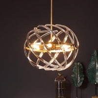6 Heads Bedroom Chandelier Lamp Postmodern Gold Light - Rebooters