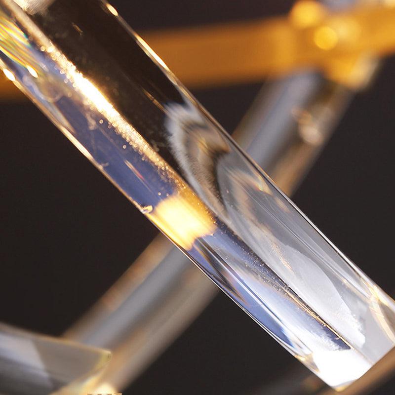 6 Heads Bedroom Chandelier Lamp Postmodern Gold Light - Rebooters