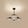 Circle LED Ceiling Chandelier Modern Metal Ceiling Hung Fixtures - Rebooters