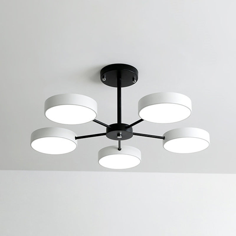 Round Chandelier Lighting Ultra-Contemporary Acrylic Fixtures - Rebooters