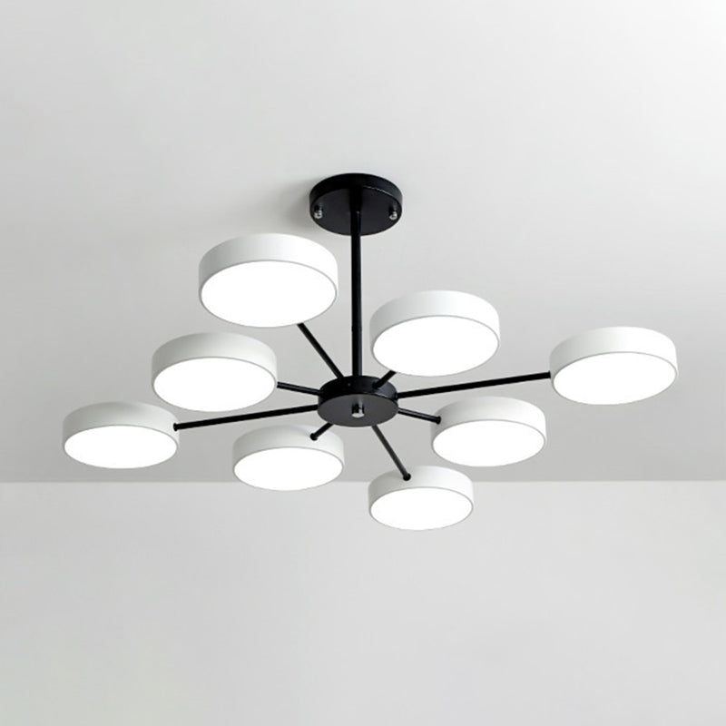 Round Chandelier Lighting Ultra-Contemporary Acrylic Fixtures - Rebooters