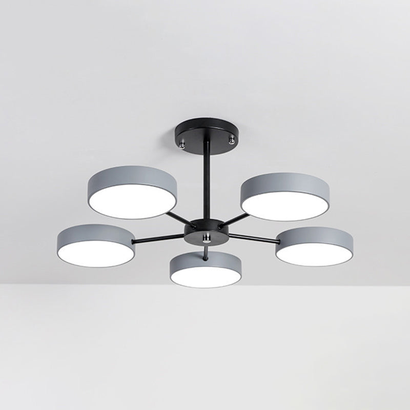 Round Chandelier Lighting Ultra-Contemporary Acrylic Fixtures - Rebooters