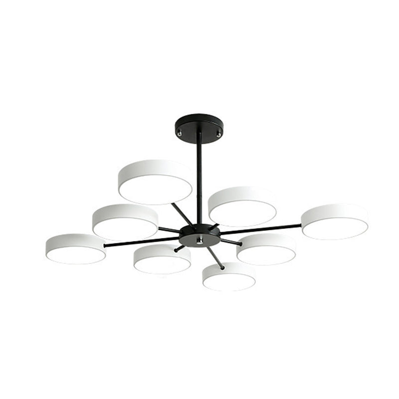 Round Chandelier Lighting Ultra-Contemporary Acrylic Fixtures - Rebooters