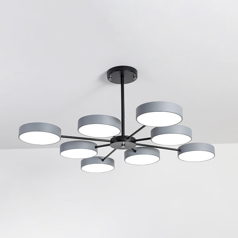 Round Chandelier Lighting Ultra-Contemporary Acrylic Fixtures - Rebooters