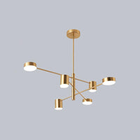 Sputnik Chandelier Light Fixture Contemporary Metal Pendant Light - Rebooters