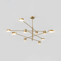 Sputnik Chandelier Light Fixture Contemporary Metal Pendant Light - Rebooters