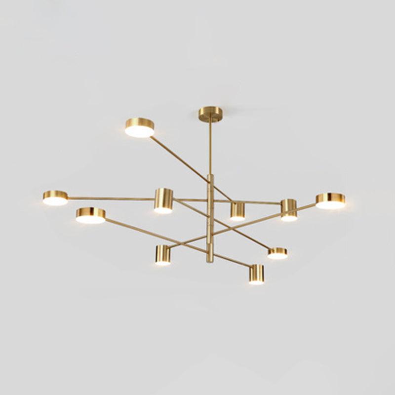 Sputnik Chandelier Light Fixture Contemporary Metal Pendant Light - Rebooters