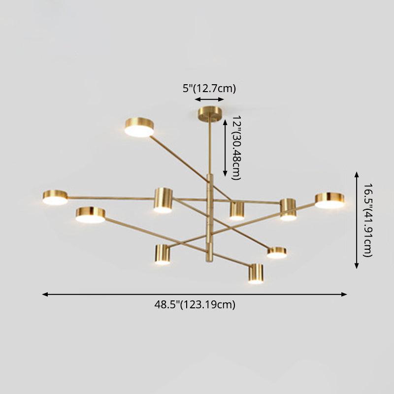 Sputnik Chandelier Light Fixture Contemporary Metal Pendant Light - Rebooters